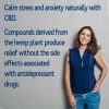 Woman Finding Relief From Anxiety with CBD